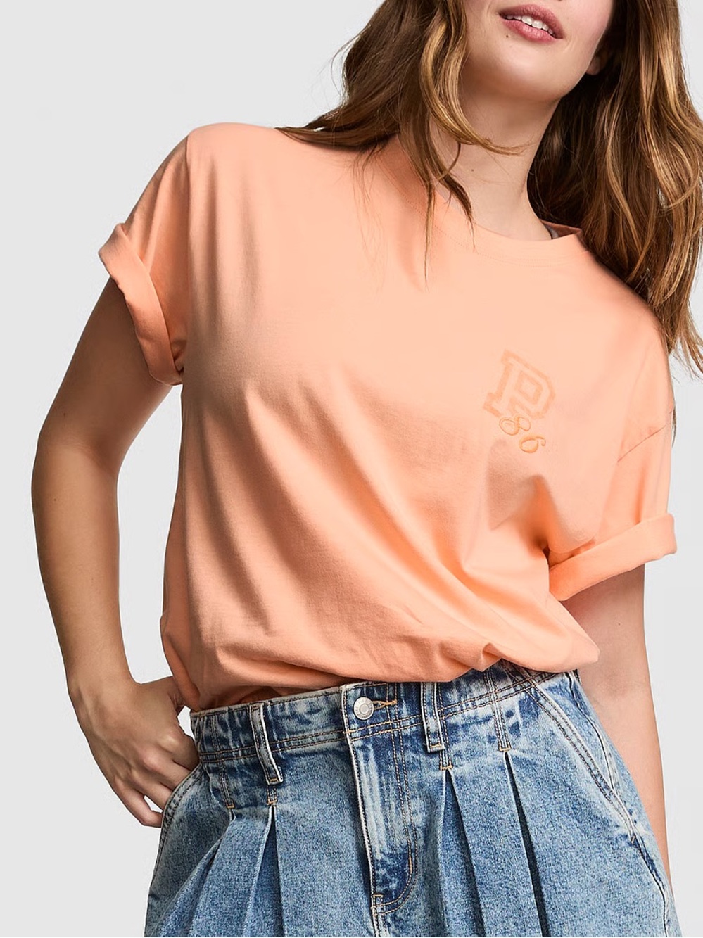 Victoria’s Secret PINK Campus Cotton Tee Size XS